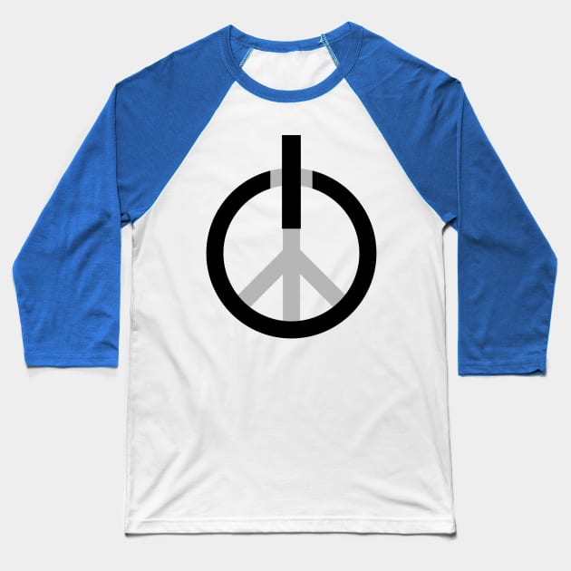 Peace power, press ON Baseball T-Shirt by ddtk